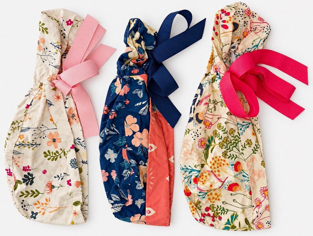 Women's Set of 3 Floral KimKaps Scrub Caps Multicolor
